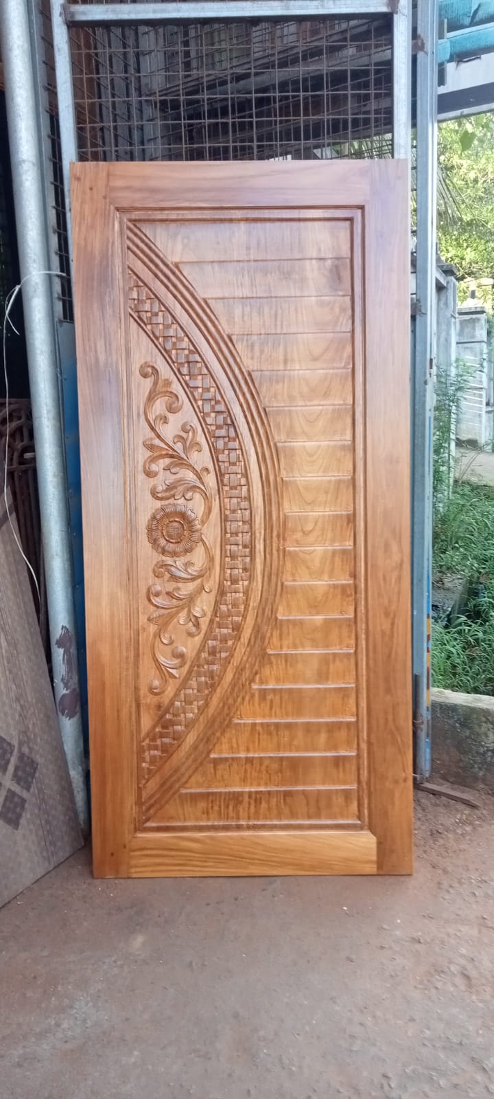 Teak Front Door